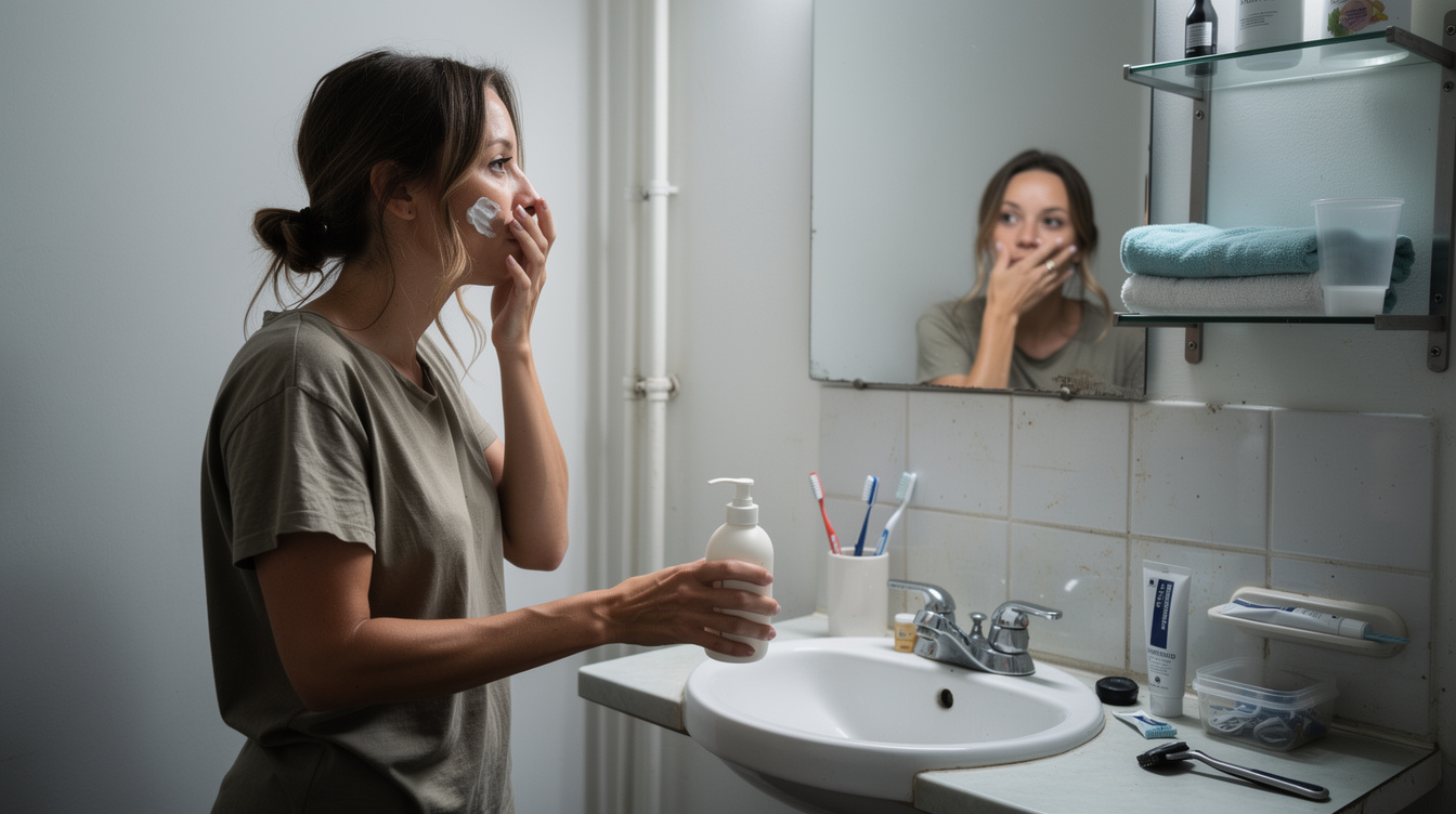 zena-krema-umivalnik